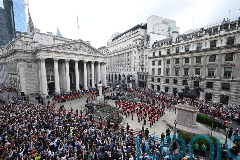Crowds enjoy ‘momentous’ scene as Charles proclaimed King outside Royal Exchange