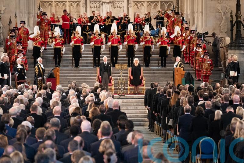 Parliament gathers in Westminster Hall for first address from King Charles