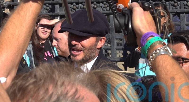 Emotional David Beckham queues for 13 hours to pay his respects to the Queen