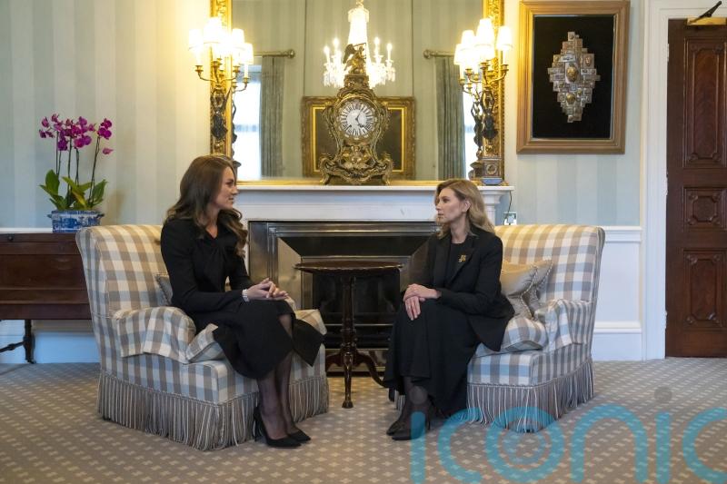 Kate hosts Ukraine’s first lady at Buckingham Palace