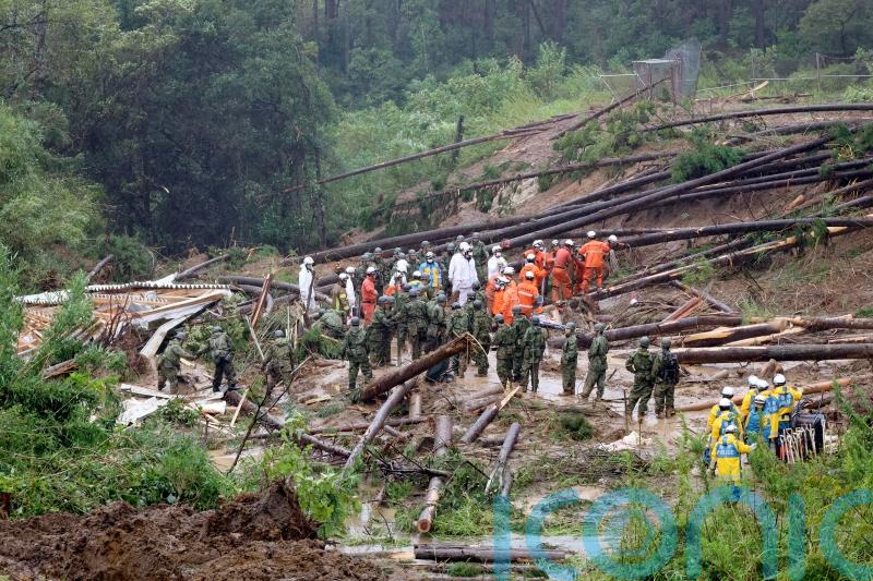 Tropical storm causes death and destruction in Japan