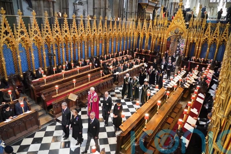 Mourners begin arriving at Westminster Abbey for Queen’s state funeral
