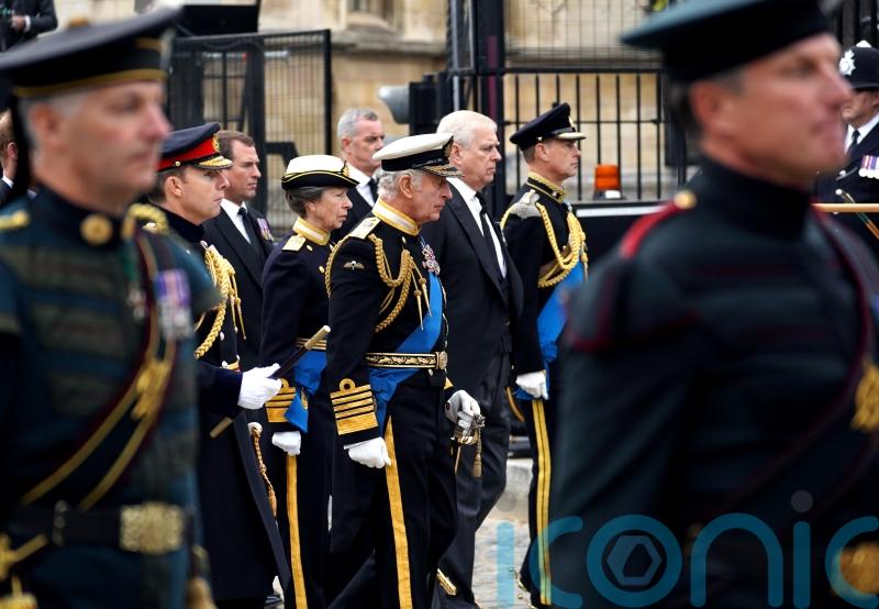 Uniforms and medals worn by senior royals