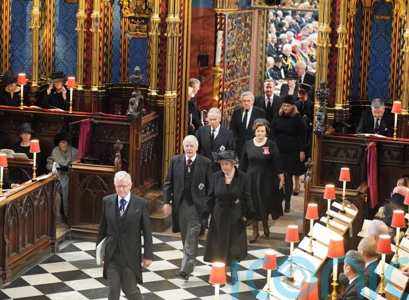 Former PMs united in grief at Queen’s funeral