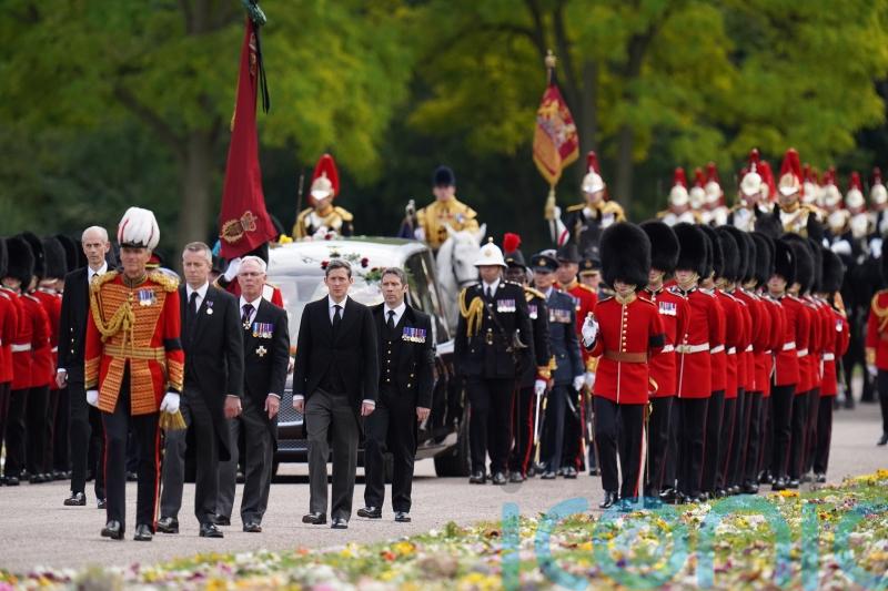 Parents express ‘huge pride’ watching children in Queen’s funeral procession