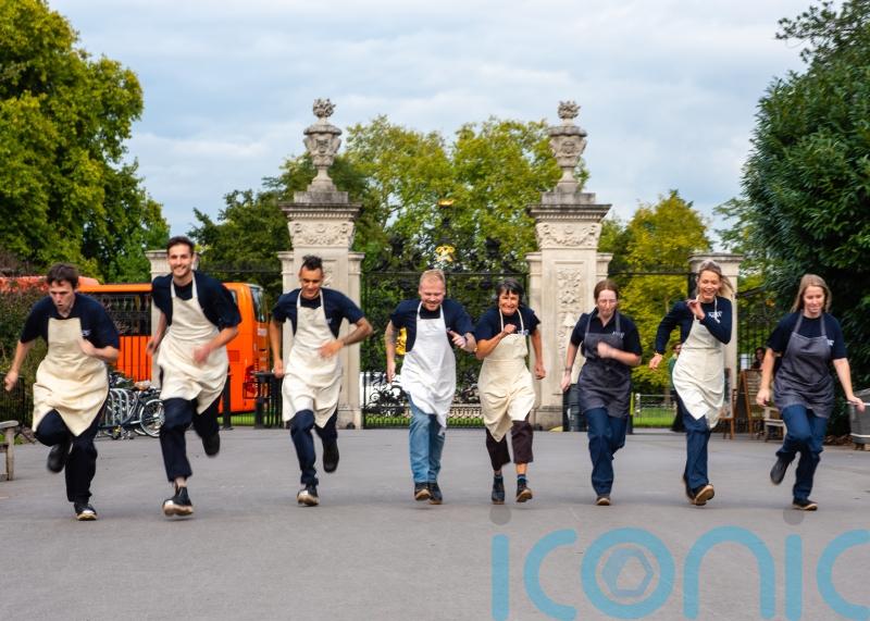Budding botanists put best foot forward in Kew’s annual clogs and apron race