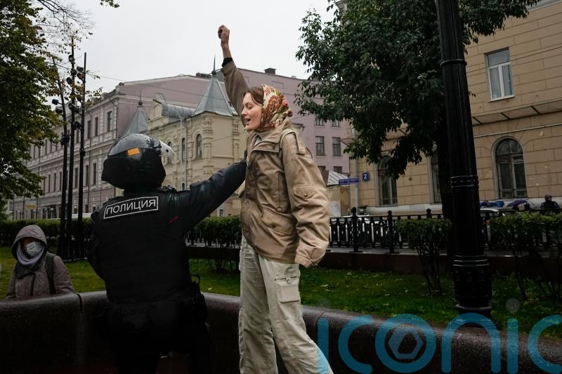 Russian police disperse protests against army mobilisation in Russia