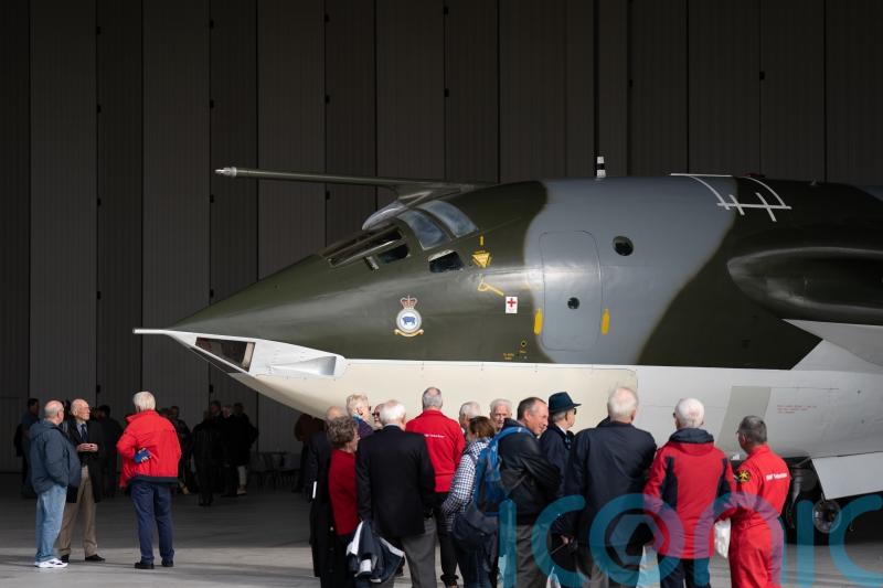 Plane that formed part of UK’s Cold War nuclear deterrent goes on display