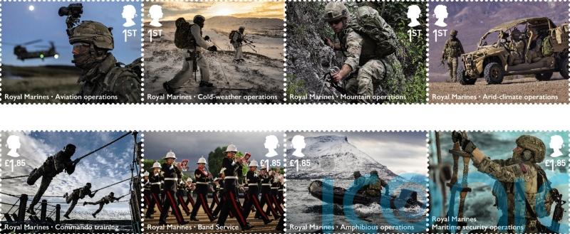 Stamps showcase work of the Royal Marines