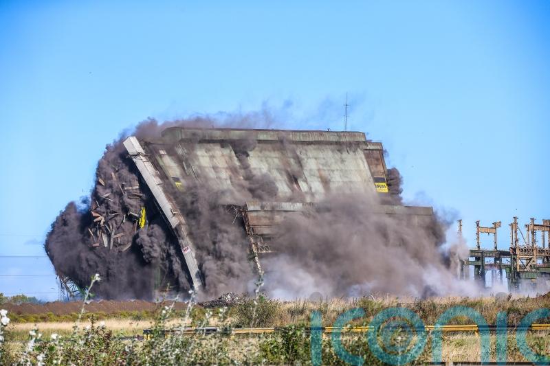 Former Redcar steelworks torn down in one of UK’s biggest explosive demolitions