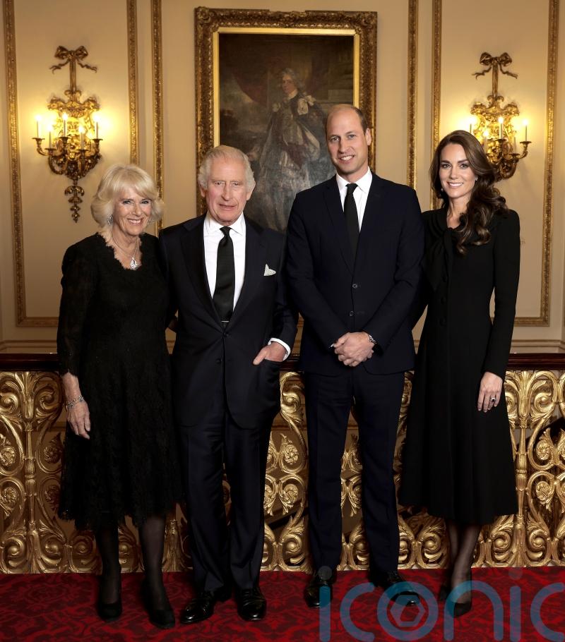 Smiling Charles, William, Camilla and Catherine captured in new image