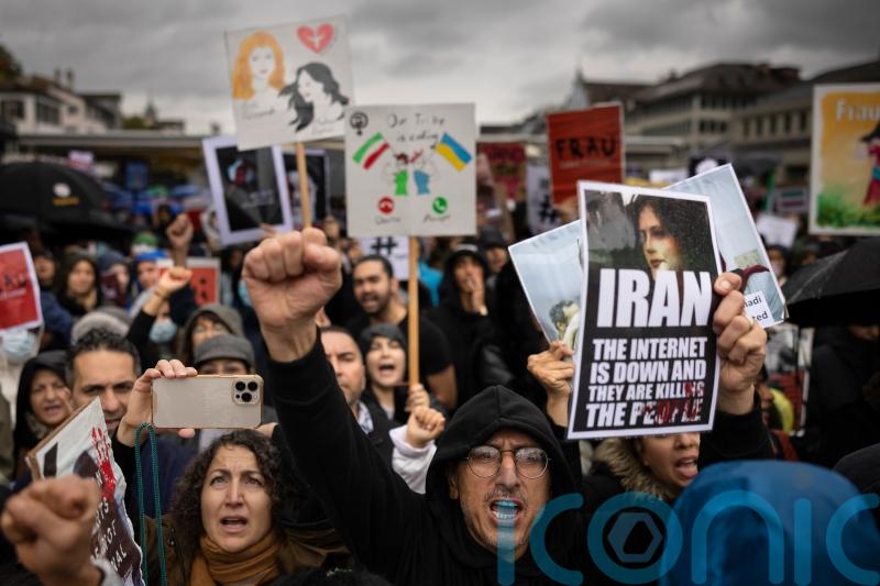 Swiss police fire rubber bullets to disperse anti-Iranian protests