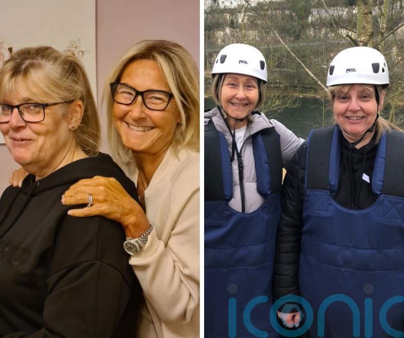 Thrill-seeking colleagues who lost 14 stone together are ‘reliving their teens’ with rollercoasters and nose piercings