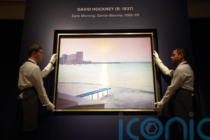 David Hockney painting pictured ahead of first public sale in more than 30 years