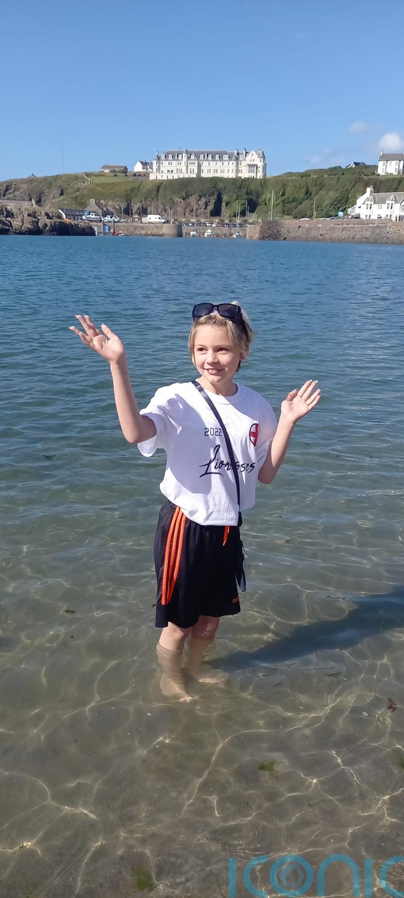Blind footballer, 10, inspired by Lionesses’ Euro victory dreams of turning pro and bagging ‘thousands of goals’