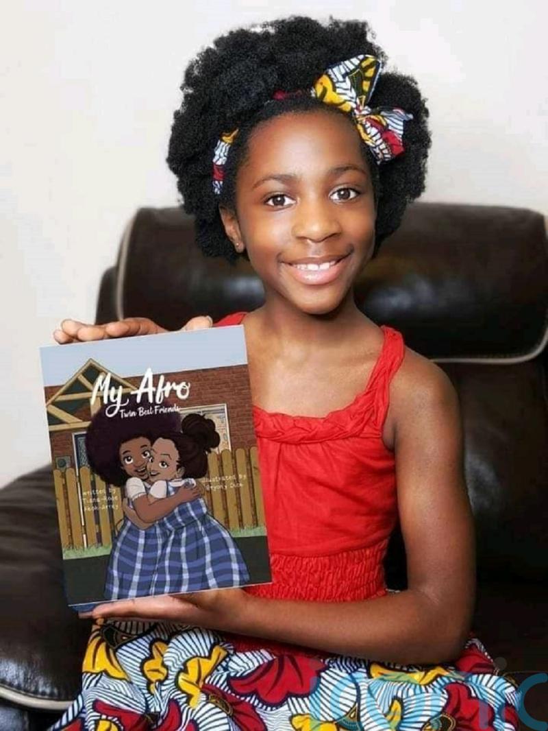 Tiana, 8, hopes book about her afro hair will inspire others to love themselves