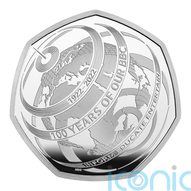 50p coin commemorating BBC’s centenary unveiled