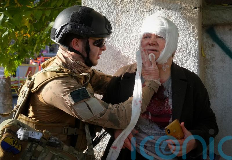 UK minister hits out at Russian ‘war crimes’ after attack on Kyiv