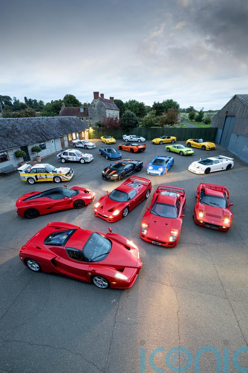 Eighteen supercars all owned by the same person up for auction