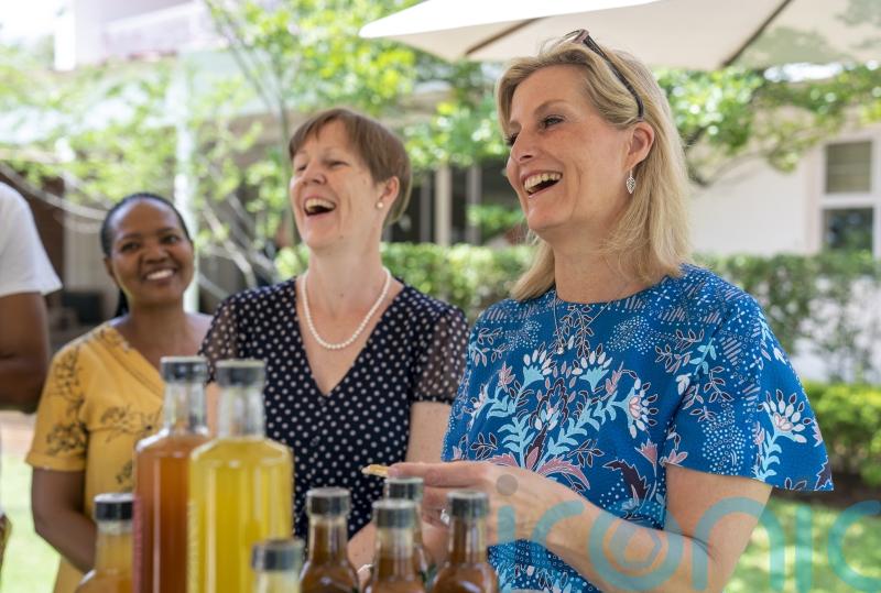 Sophie samples treats on royal visit to Botswana