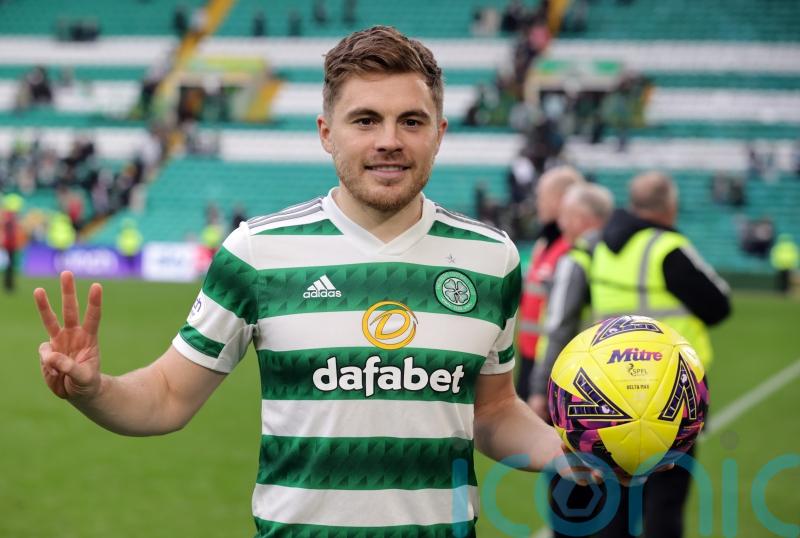 Memorable day for James Forrest at Celtic crush Hibs