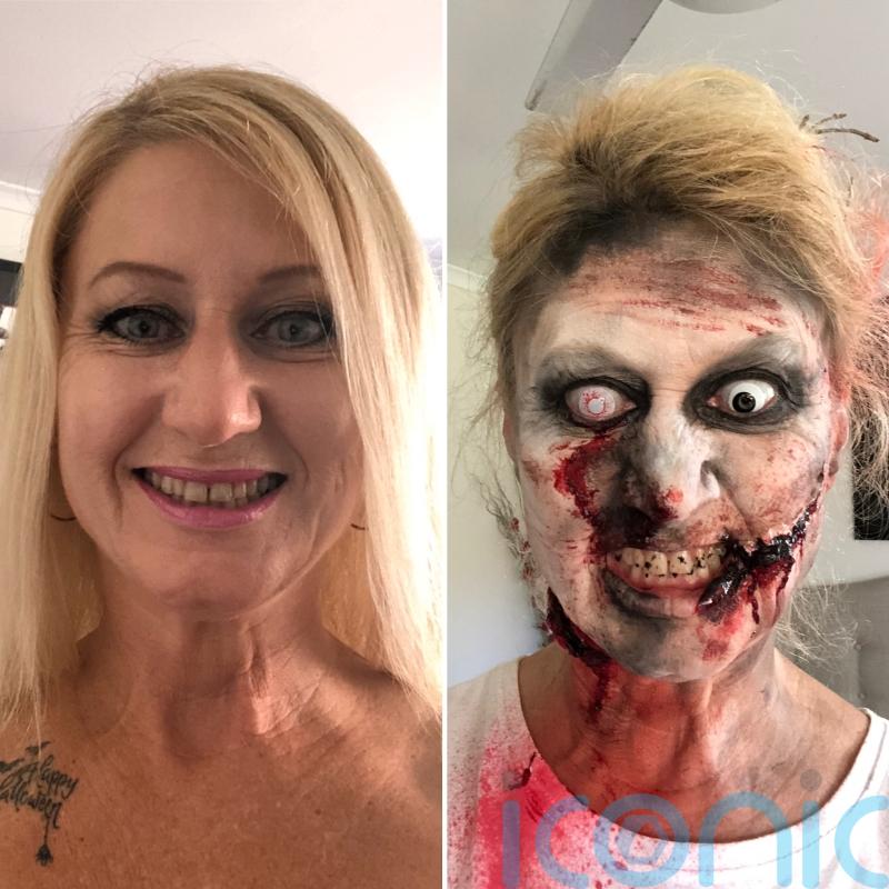 Halloween-loving mum takes 25 days off work to mastermind haunted home featuring a zombie with her late mum’s false teeth