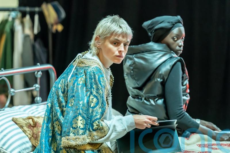 Emma Corrin in rehearsals for West End production of Virginia Woolf’s Orlando