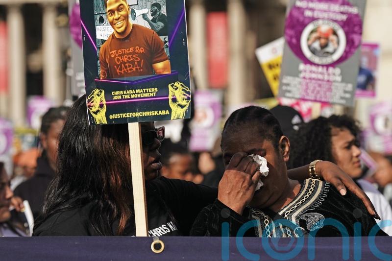 Thousands take to the streets to protest over deaths in police custody