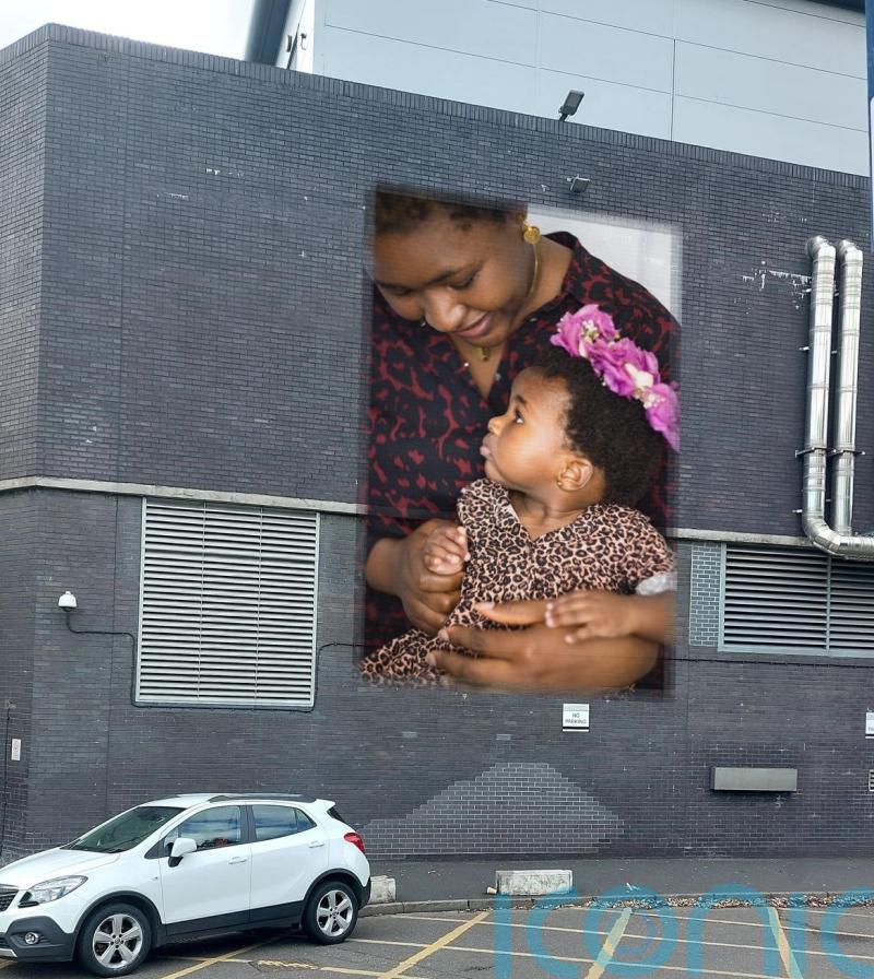 Hospital mural highlights drive to cut maternal health inequalities