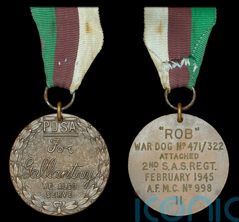 War dog’s gallantry medal and memorabilia sells for £140,000 at auction