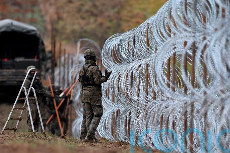Poland lays razor wire on border with Russia’s Kaliningrad
