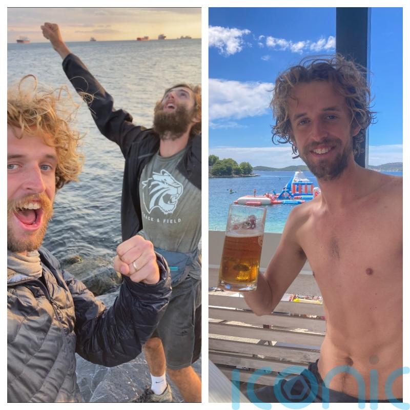 Best mates complete the ‘world’s longest pub crawl’ and toast the end of their 3,000-mile trek with a beer in Istanbul
