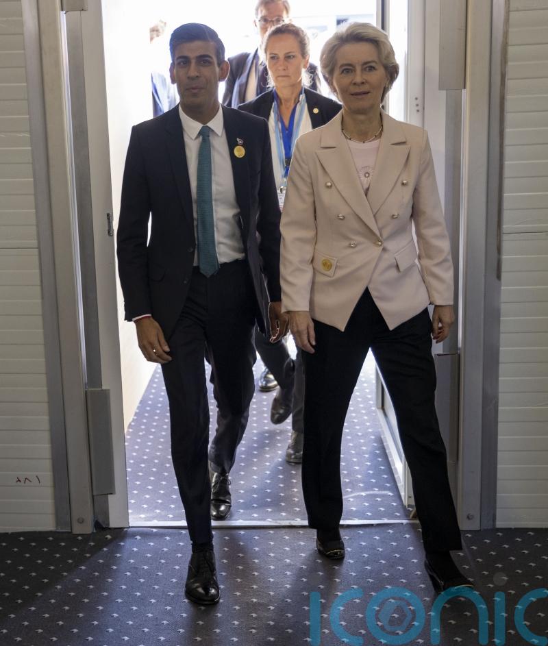 Sunak and von der Leyen agree on need to ‘work together’ to end NI Protocol row