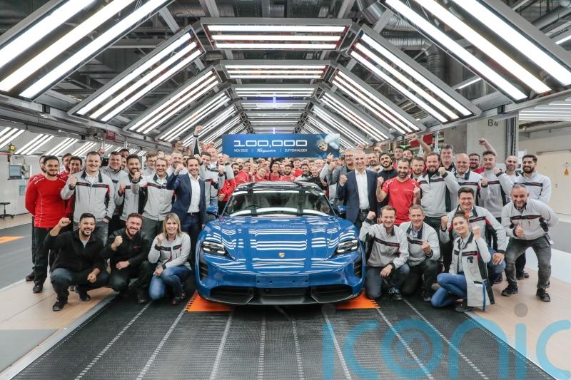Porsche produces its 100,000th Taycan EV