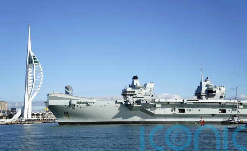 HMS Queen Elizabeth sails for deployment to northern Europe