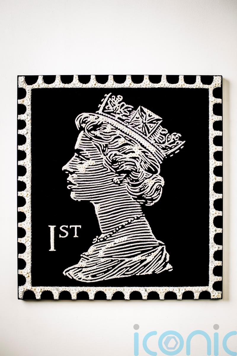 ‘Pearly Queen’ stamp artwork of late monarch could fetch £20,000 at auction