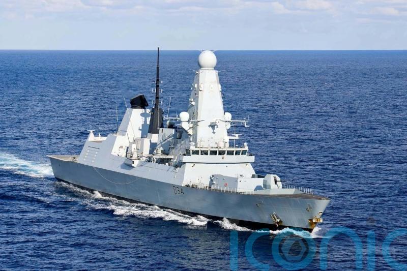 Naval destroyer sailors rescue crew of yacht sinking off the Isle of Wight