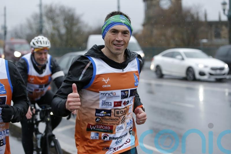 Jonathan Edwards joins Kevin Sinfield on day three of ultra marathon challenge