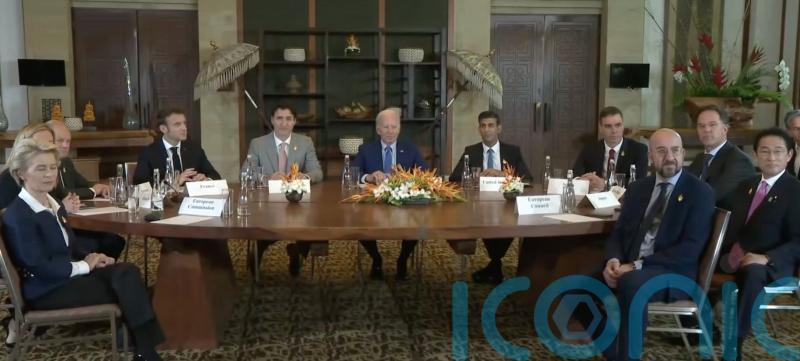 Rishi Sunak attends emergency meeting at G20 after missile lands in Poland
