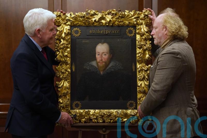 Portrait of Shakespeare said to be painted while Bard was alive goes on display