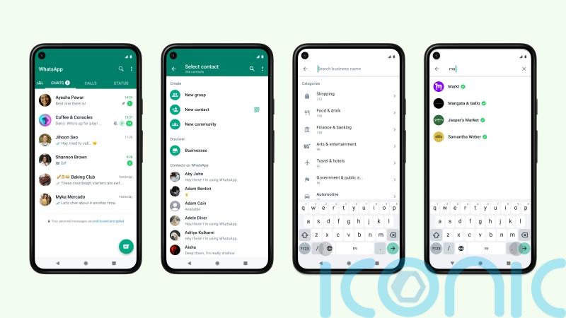 WhatsApp users can now search for and message businesses directly