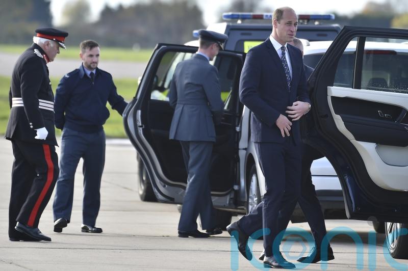 William arrives at RAF base to learn about Typhoon jets