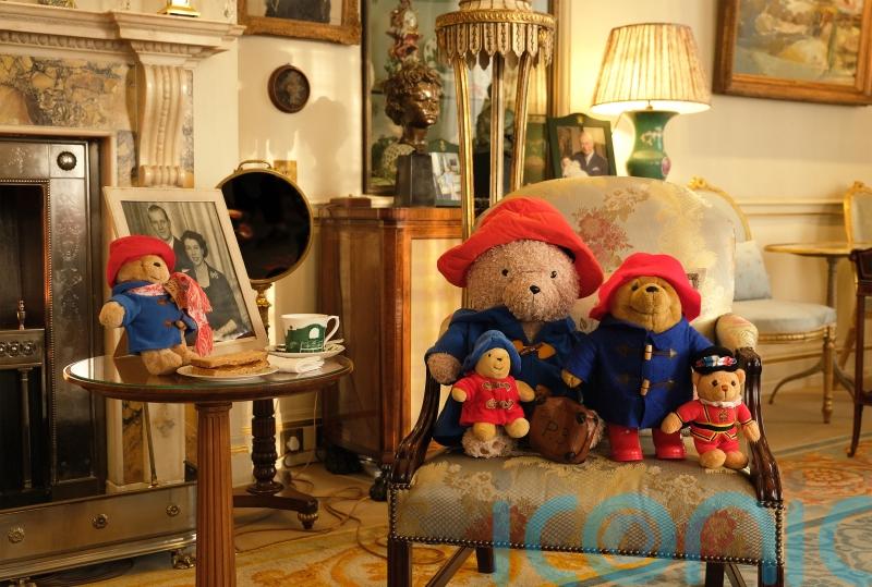 Paddington pictured around palace ahead of Camilla donating tributes to charity