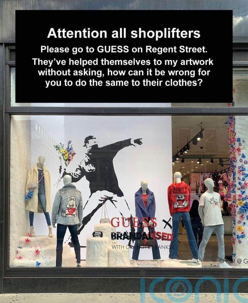 Banksy accuses clothing brand Guess of ‘helping themselves’ to his work
