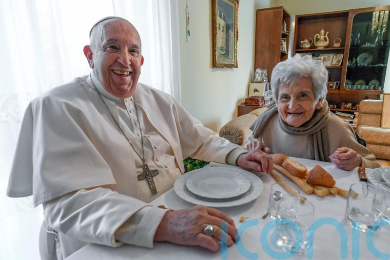 Pope visits immigrant father’s home town for birthday party