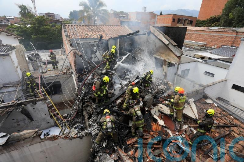 Eight dead after small plane crashes in Colombian neighbourhood