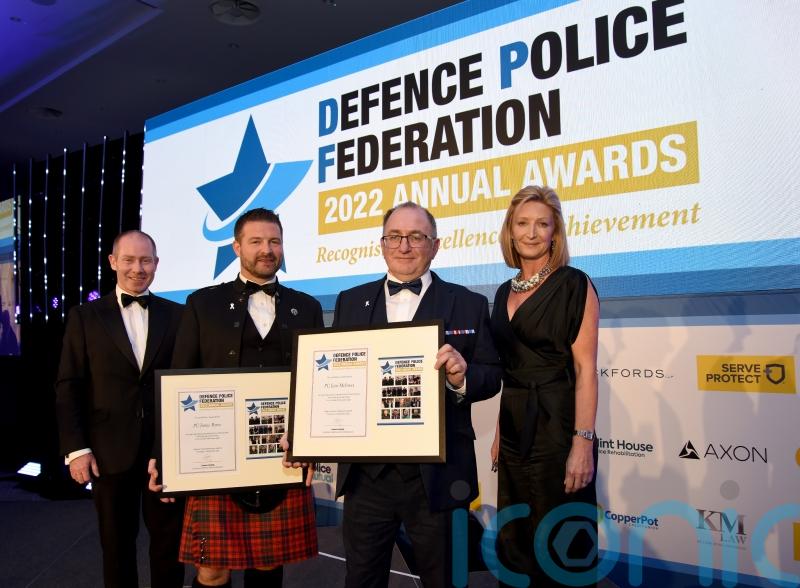 MoD police officers honoured for rescuing people from freezing loch
