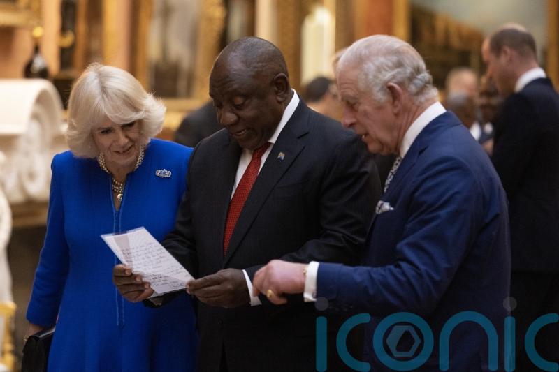King and South African leader voice mutual admiration for Mandela