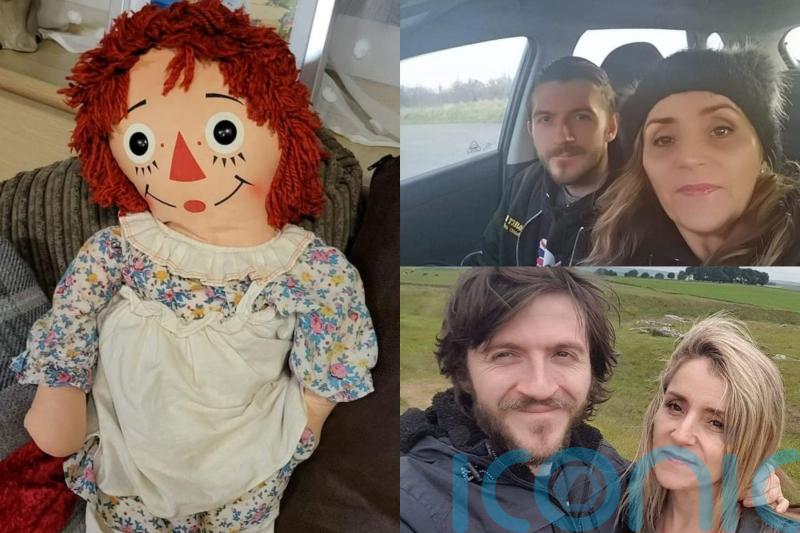 Couple believe their Annabelle doll is possessed after CCTV shows it emerged from its display cabinet