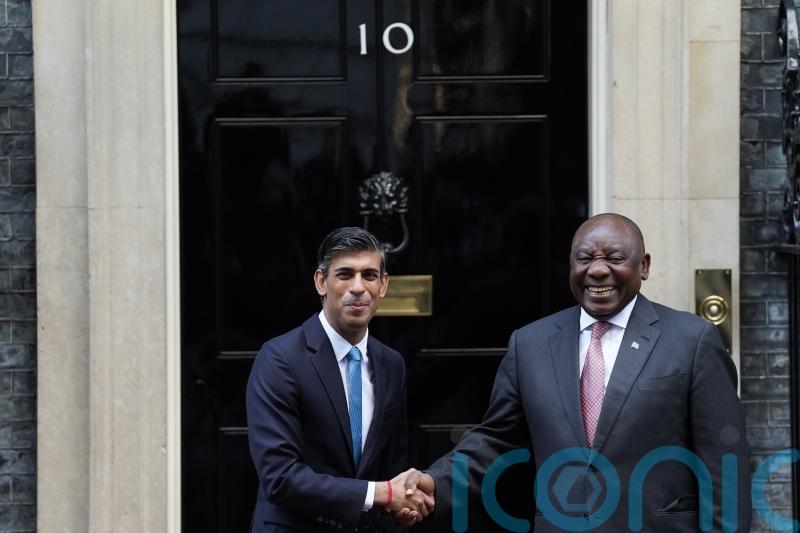 Sunak hosts Ramaphosa at No 10 to deepen UK-South Africa ties